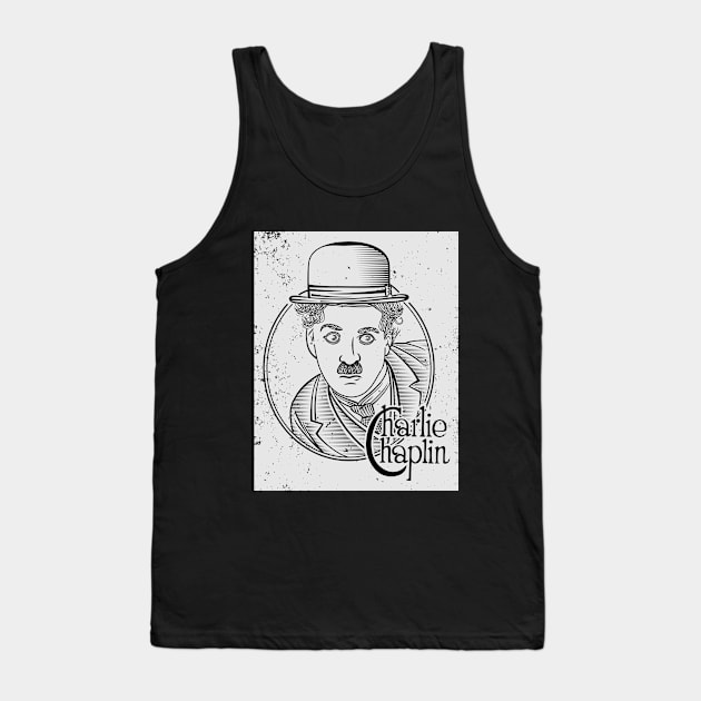 Charlie Chaplin Tank Top by snewen